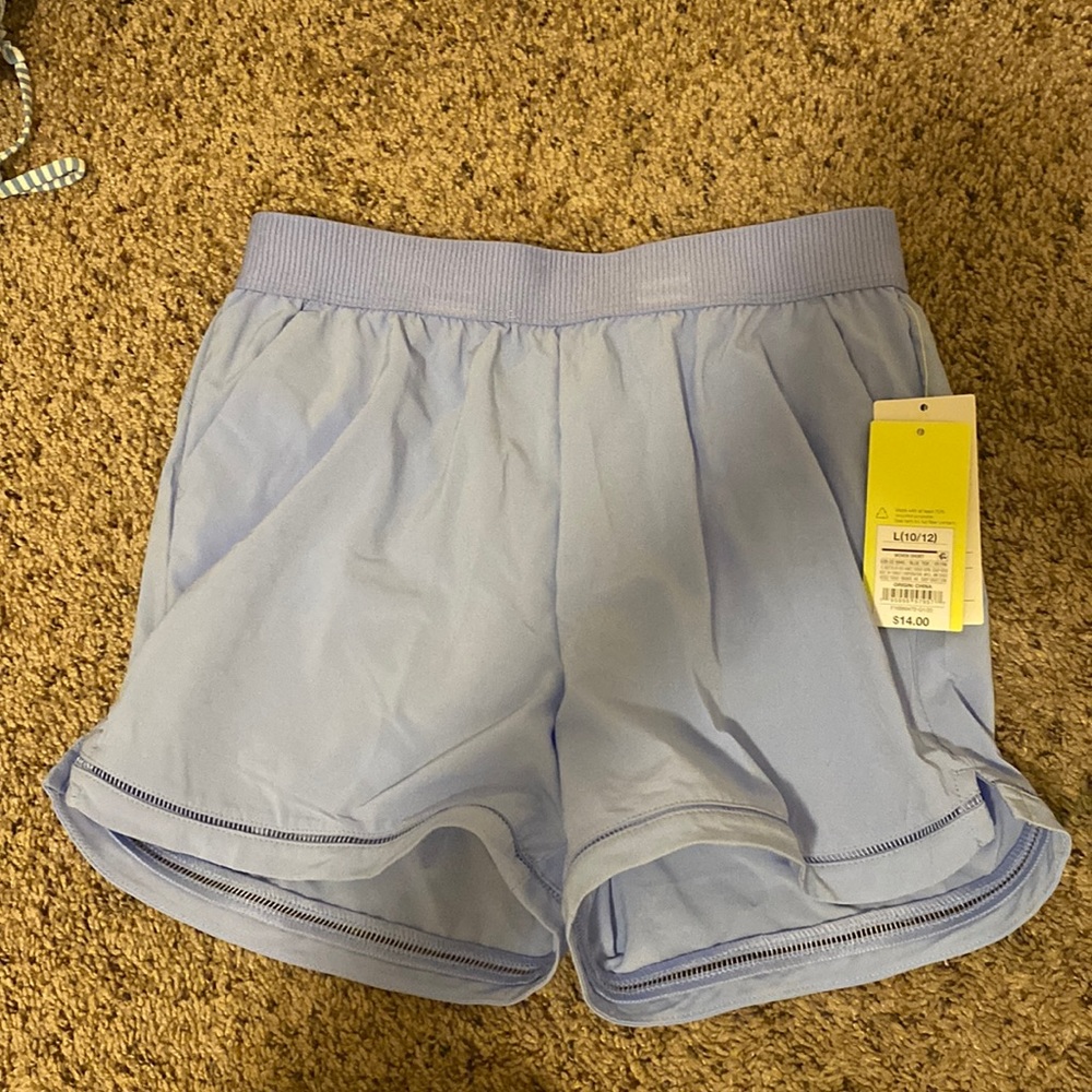 Target light blue shorts.